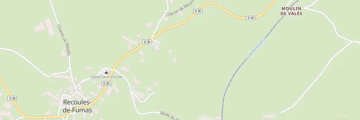 Plan du 5165 Recoules de Fumas à Recoules-de-Fumas