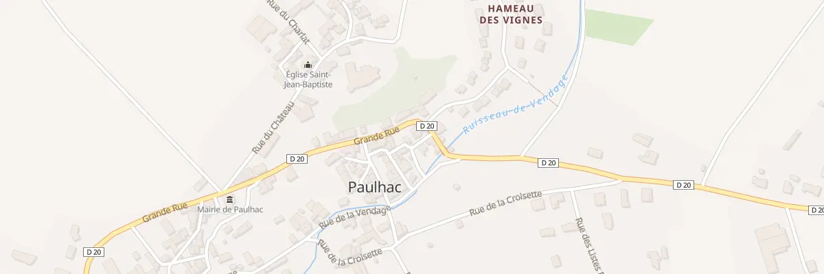 Plan du 5 Rue du Pere l’Enfer à Paulhac