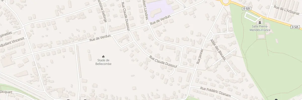 Plan du 50 Rue Claude Dussour à Yzeure