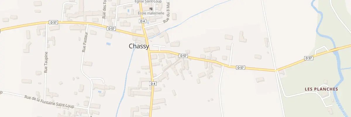 Plan du 10 Rue de la Gare à Chassy