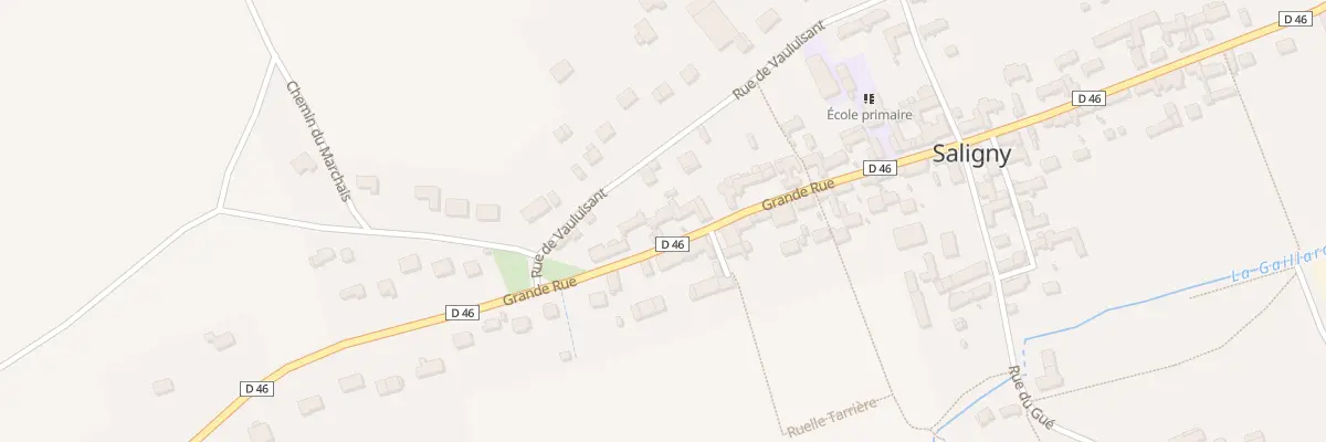 Plan du 83 Gr Grande Rue à Saligny
