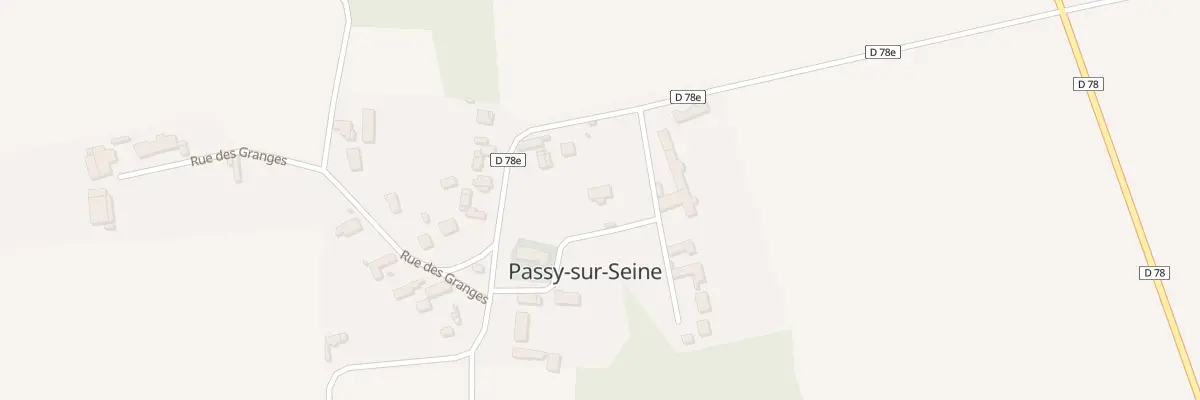 Plan du 6B Rue Grande à Passy-sur-Seine