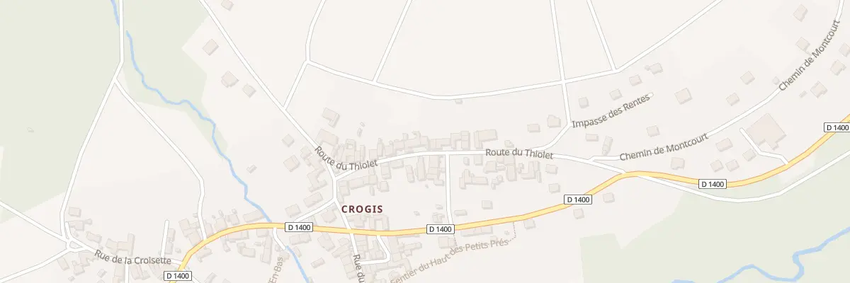 Plan du 10 Rte du Thiolet - Ham de Crogis à Essômes-sur-Marne