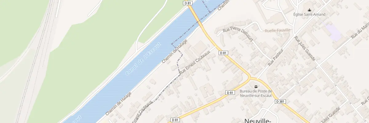 Plan du 8 Rue Ernest Couteaux à Neuville-sur-Escaut