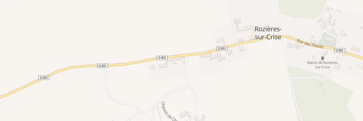Plan du 1 Che de Chivry à Rozières-sur-Crise