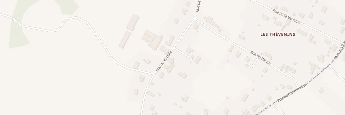 Plan du 13B Rue de Vozelle à Vendat