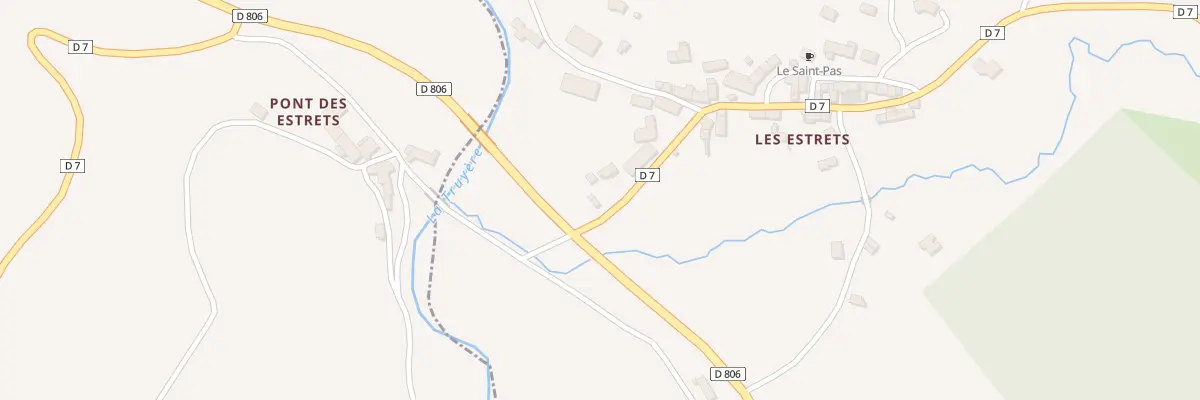 Plan du 5203 Les Estrets à Fontans