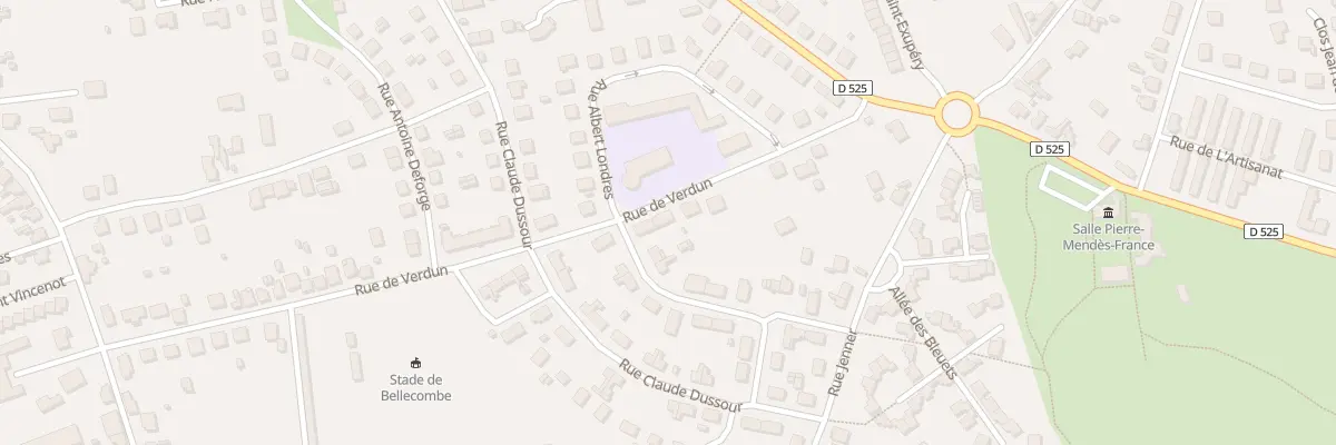 Plan du 30 Rue de Verdun à Yzeure
