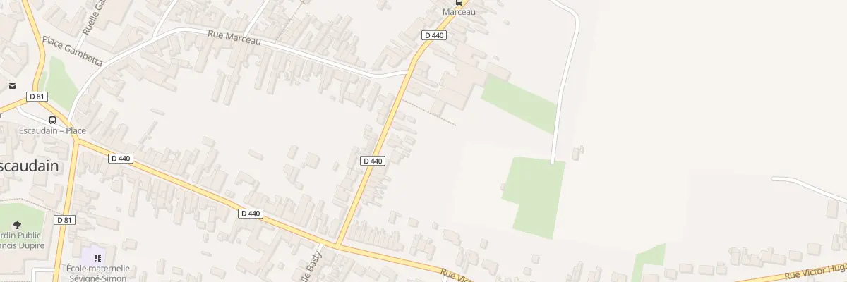 Plan du 22 Rue Camille Desmoulins à Escaudain