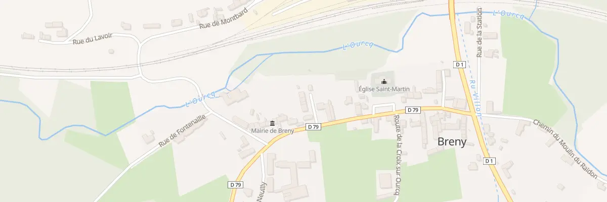 Plan du 3 Cour Commune à Breny