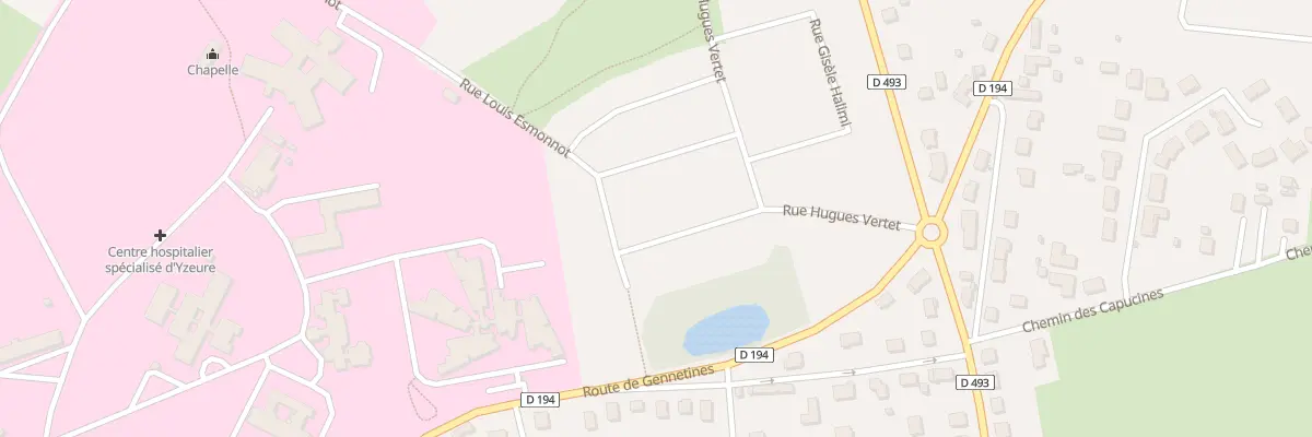 Plan du 8 Rue Dulcie September à Yzeure