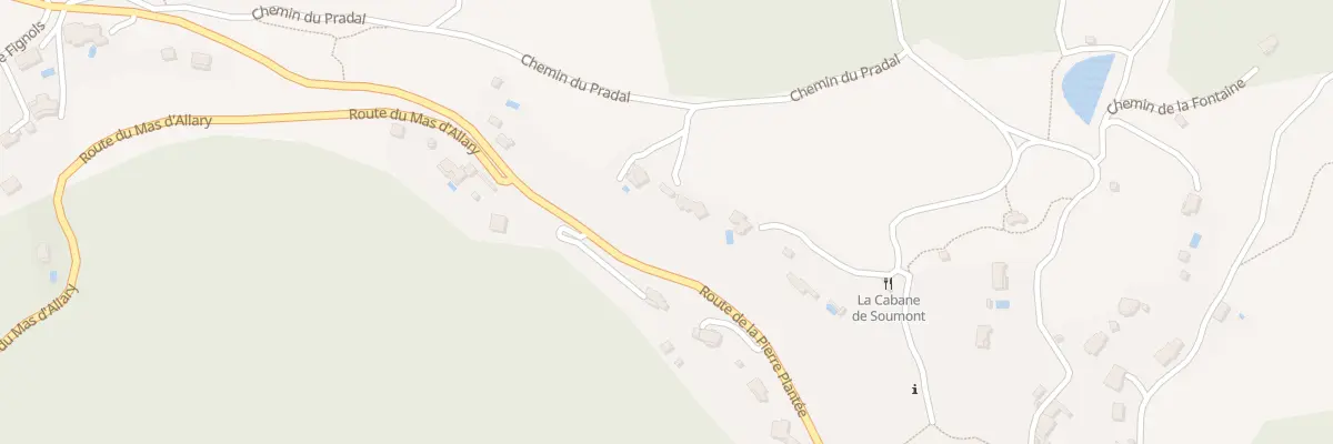 Plan du 193 Che du Pradal à Soumont