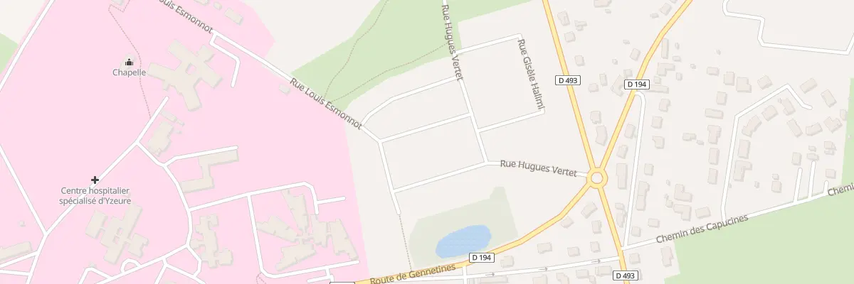 Plan du 16 Rue Dulcie September à Yzeure
