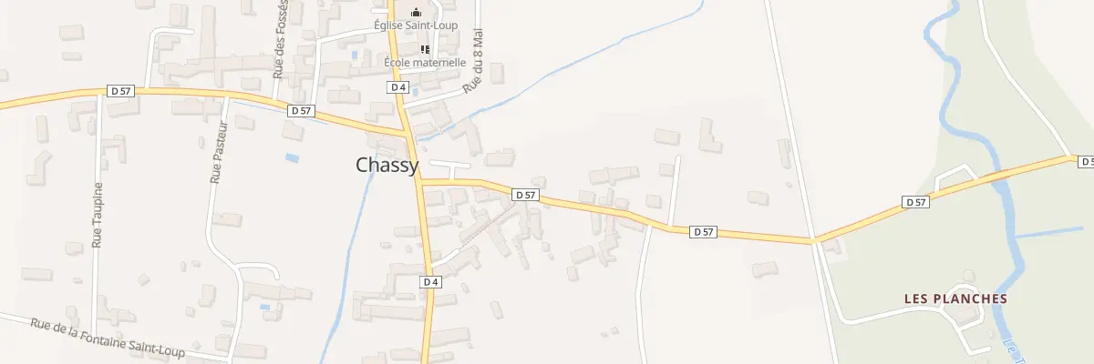Plan du 3 Rue de la Gare à Chassy