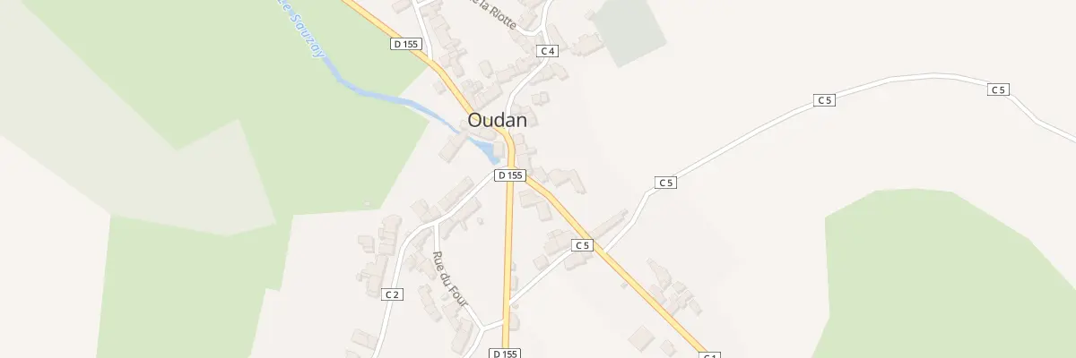 Plan du 75 Le Bourg à Oudan