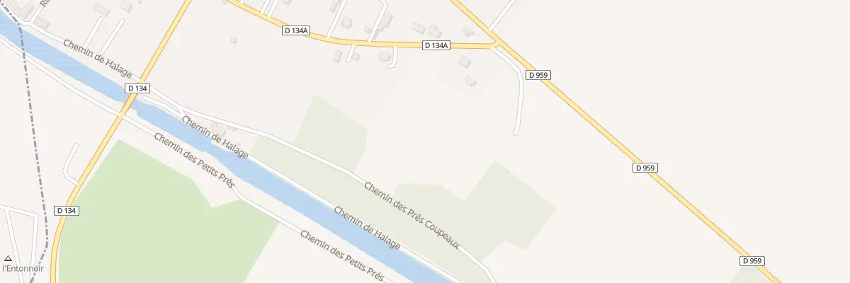 Plan du 172 Les Pres Coupeaux à Saint-Aubin-sur-Yonne