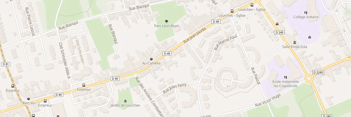 Plan du 404 Rue Jean Jaurès à Lourches