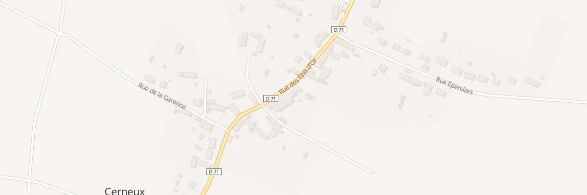 Plan du 44A Rue des Epis d’Or à Cerneux
