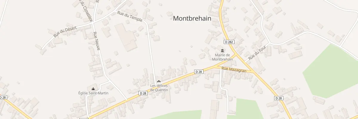 Plan du 10 Rue Charles de Gaulle à Montbrehain