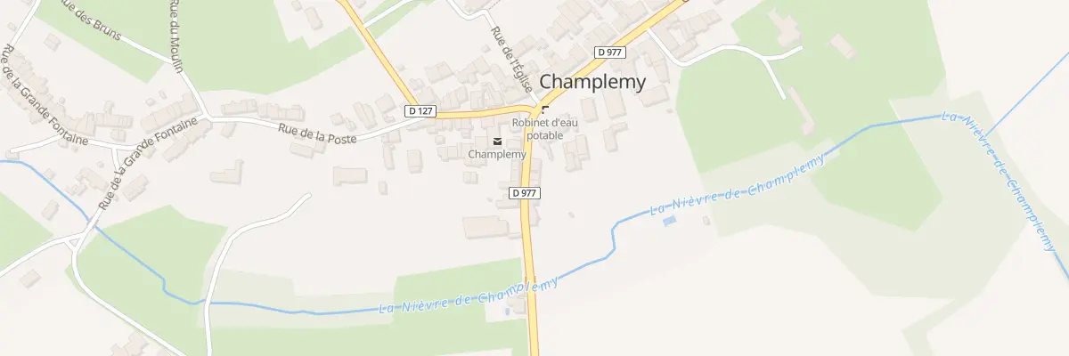 Plan du 1 Rte de Prémery à Champlemy