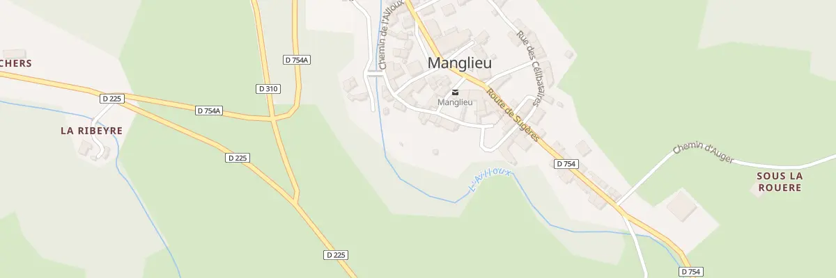 Plan du 5004 Bourg de Manglieu à Manglieu