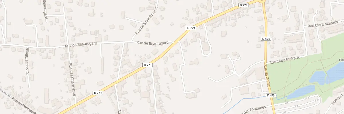 Plan du 42 Rte de Bourgogne à Yzeure