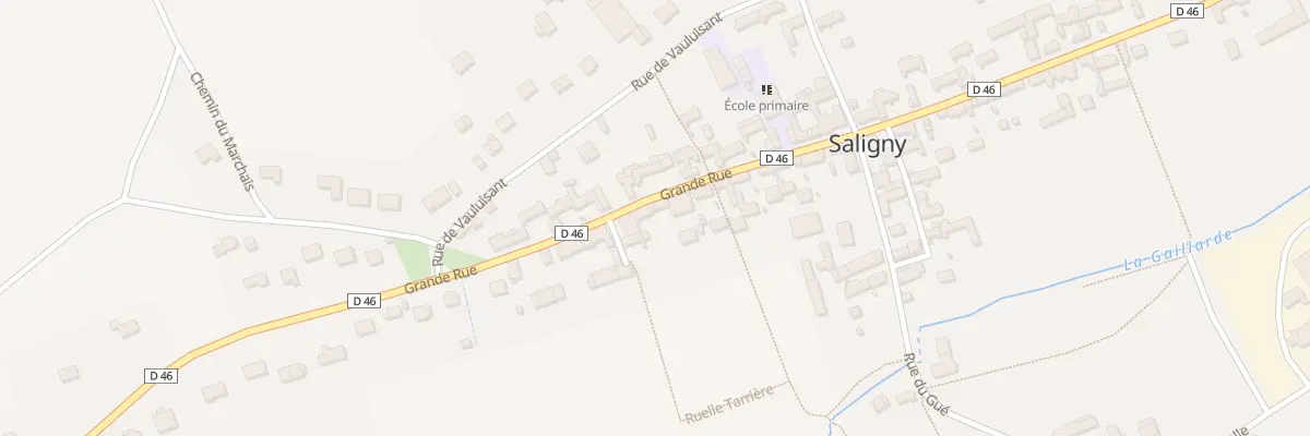 Plan du 76 Gr Grande Rue à Saligny