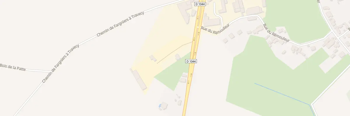 Plan du 6 Rte de St Quentin à Travecy