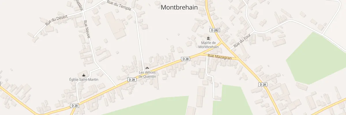 Plan du 8 Rue Charles de Gaulle à Montbrehain