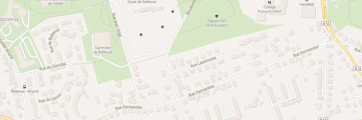 Plan du 4 Rue Lassimone à Yzeure