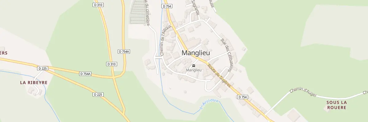 Plan du 59Q Bourg de Manglieu à Manglieu