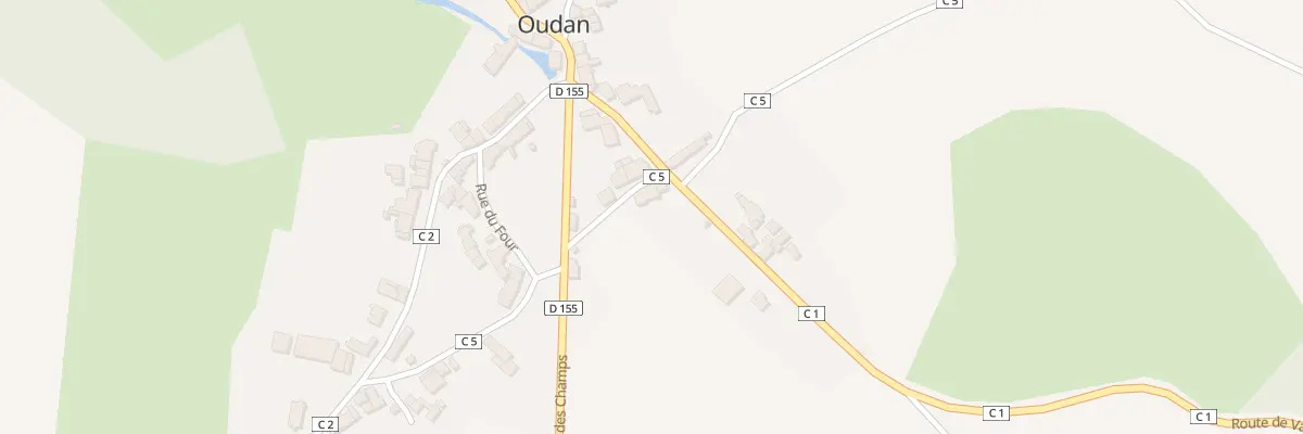 Plan du 83 Le Bourg à Oudan