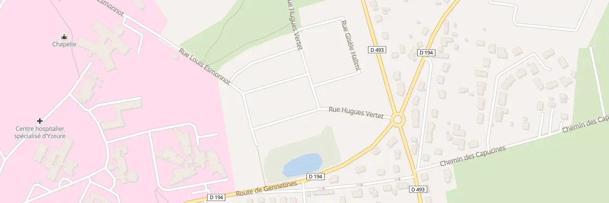 Plan du 2 Rue Dulcie September à Yzeure