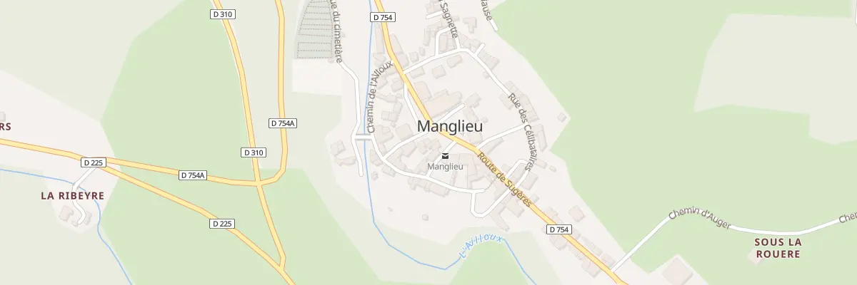 Plan du 59 Bourg de Manglieu à Manglieu