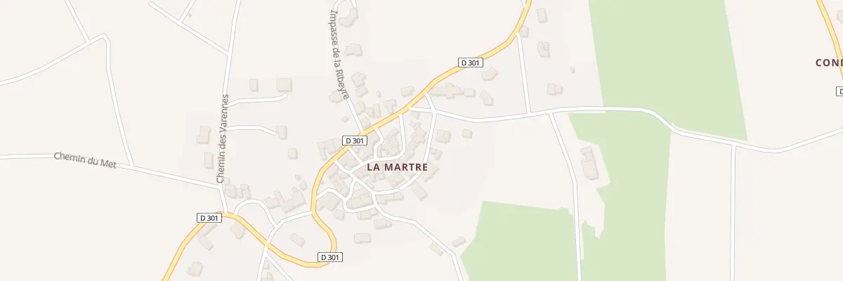 Plan du 5063 La Martre à Montmorin