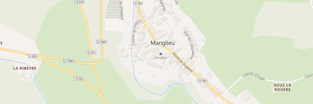 Plan du 5246 Bourg de Manglieu à Manglieu