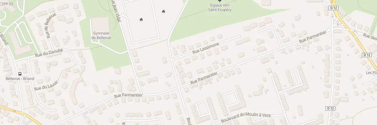 Plan du 3 Rue Lassimone à Yzeure