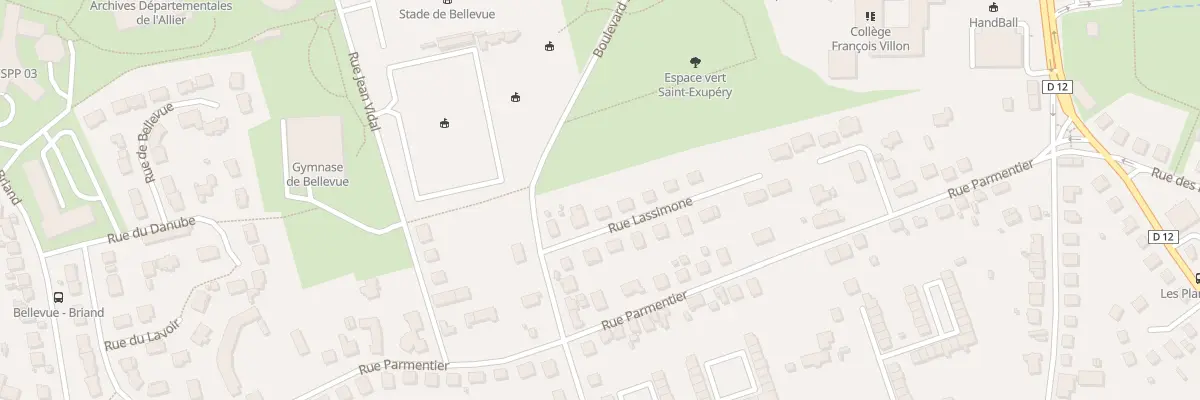 Plan du 6 Rue Lassimone à Yzeure