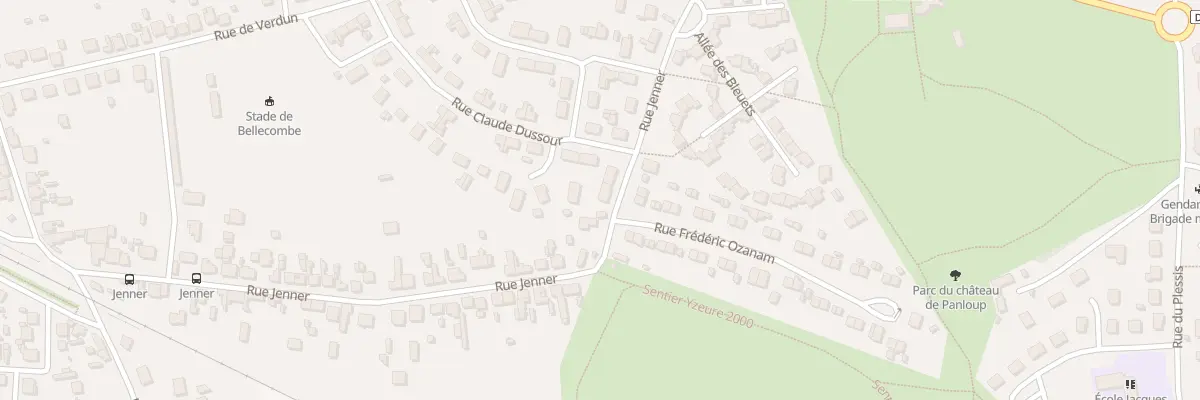 Plan du 61 Rue Jenner à Yzeure
