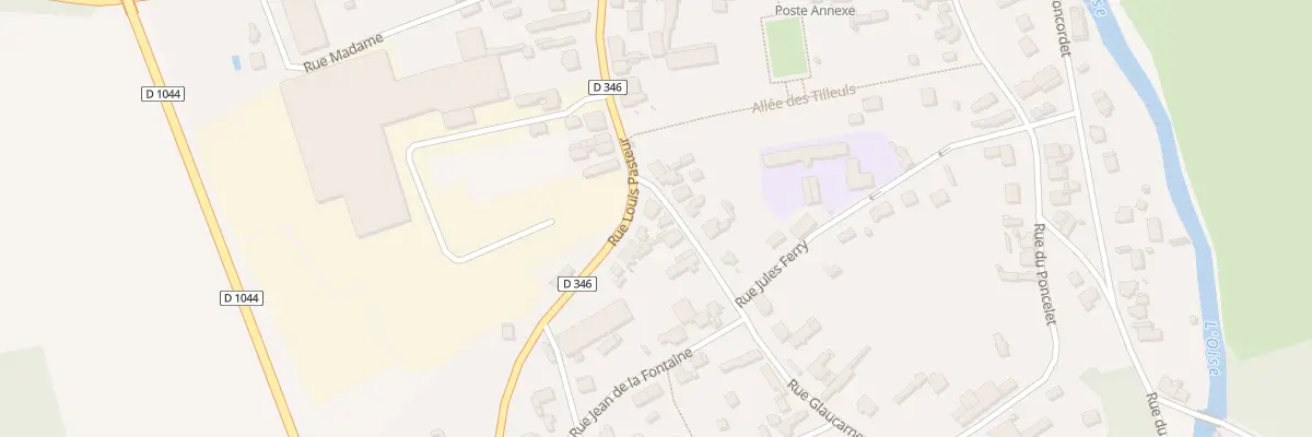 Plan du 23 Rue Louis Pasteur à Vendeuil