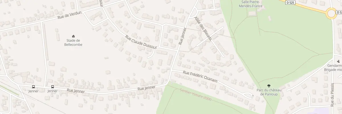 Plan du 63 Rue Jenner à Yzeure