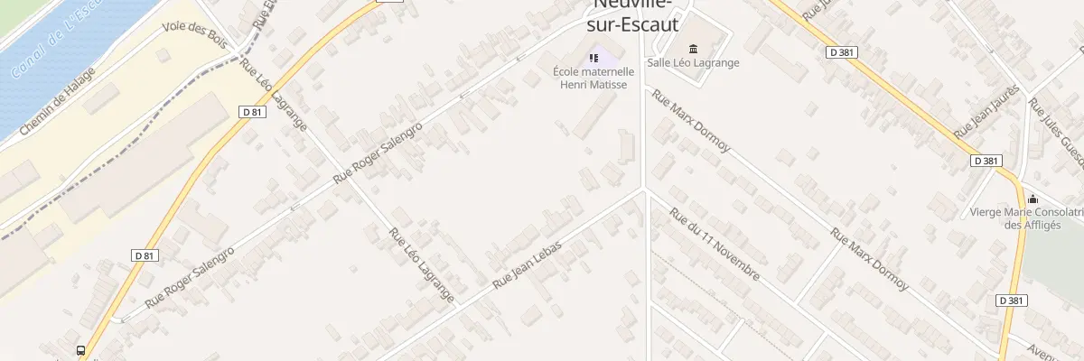 Plan du 14B Rue Jean Lebas à Neuville-sur-Escaut