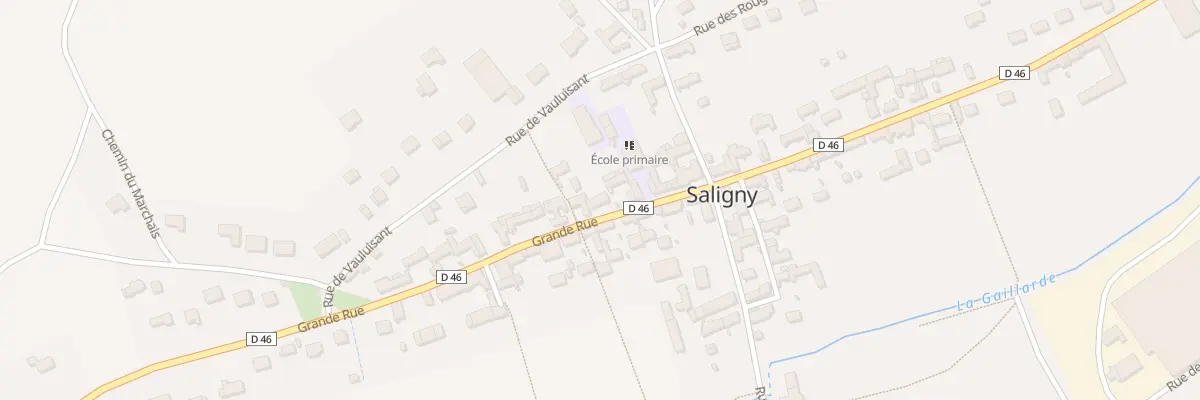 Plan du 65 Gr Grande Rue à Saligny