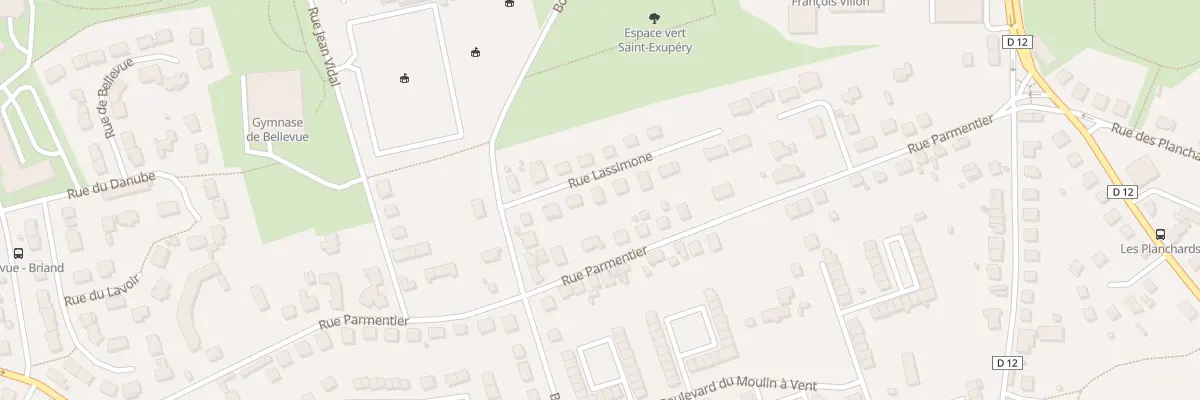 Plan du 7 Rue Lassimone à Yzeure