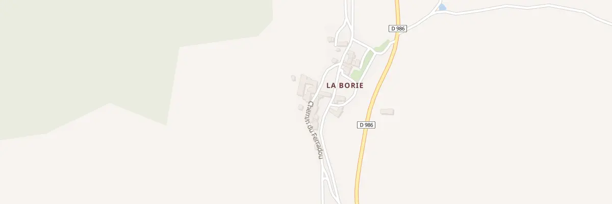 Plan du 5015 La Borie à Hures-la-Parade