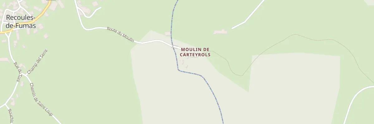 Plan du 5003 Le Moulin de Carteyrols à Recoules-de-Fumas