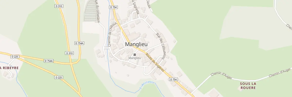 Plan du 73 Bourg de Manglieu à Manglieu