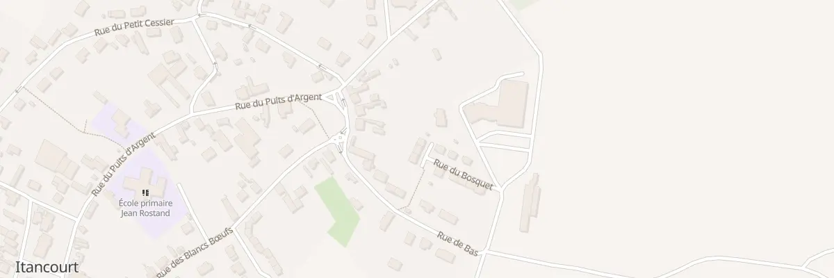 Plan du 8 Rue du Bosquet à Itancourt