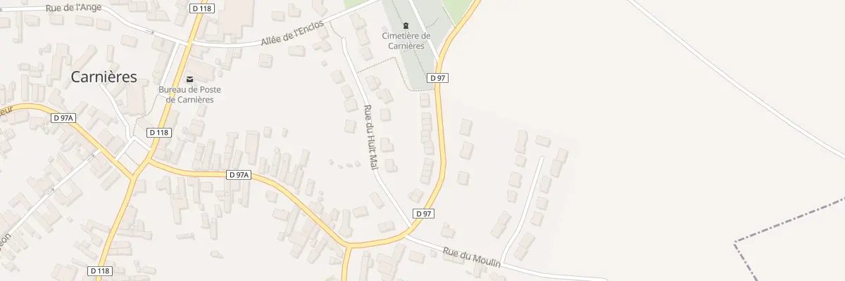 Plan du 75 Rue du Général Leclerc à Carnières