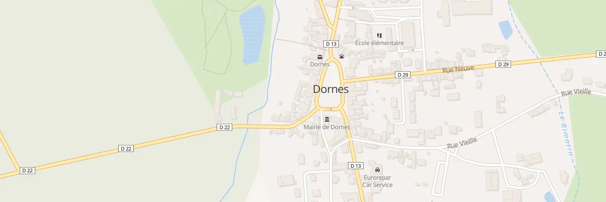 Plan du 69 Pl de la Mairie à Dornes